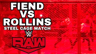 THE FIEND VS SETH ROLLINS! Steel cage dark match on Raw!