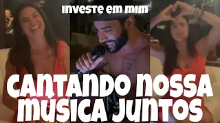 Gusttavo Lima cantando com Andressa Suita a música INVESTE EM MIM." Noite especial"