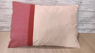 How to sew a beautiful pillowcase in 10 minutes / easy way for beginners