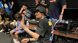 Les twins workshop after party Chicago 2023 freestyle dance cypher/ Les twin impressed by young fan