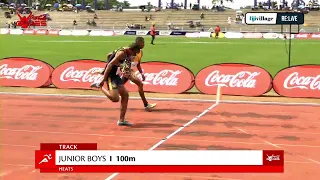 Re:Live HEATS | Jnr Boys 100m Heat 6 | Day 1