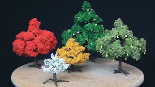 DIY Realistic Tree for Dioramas | How to make a miniature tree for dioramas