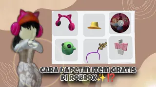 cara dapetin item gratis di roblox✨⁉️               (roblox Indonesia) 🇮🇩