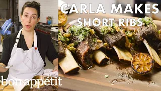 Carla Makes Slow Roast Short Ribs to Pull-Apart Perfection | From the Test Kitchen | Bon Appétit