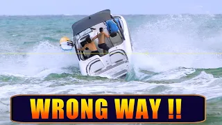 NEVER DO THIS | SMALL BOATS IN ROUGH WAVES | HAULOVER INLET | BOAT ZONE 8K