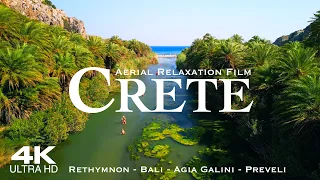 [4K] CRETE 2024 🇬🇷 3 HOUR Drone Aerial of Rethymnon, Bali & Agia Galini | Greece Kreta Creta