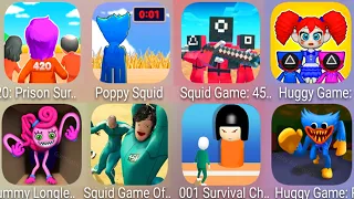 Poppy Squid,Huggy Game 456,Squid Craft,Squid Game Of Spoof,Mommy Spider Survival,Huggy I'm Coming