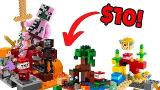 TOP 10 SMALLEST Lego Minecraft Sets Of ALL TIME!