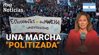 ARGENTINA: Vive una HUELGA UNIVERSITARIA contra los RECORTES del GOBIERNO de MILEI | RTVE Noticias