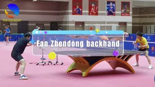 Ma Long, Fan Zhendong warms up during | Asian Championships 2023 アジア選手権