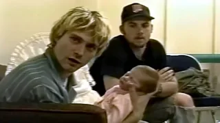 Kurt Cobain & Frances Bean backstage on September 11th, 1992. Seattle, WA