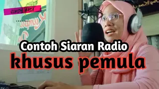 Contoh siaran radio pemula | contoh opening siaran radio