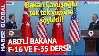 Canlı Yayında ABD'li Bakana F-16 ve F-35 Dersi! Bakan Çavuşoğlu Tek Tek Yüzüne Söyledi