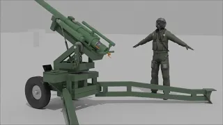 Paintball/Airsoft Artillery Gun Cannon Concept