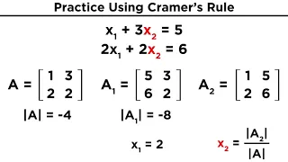Solving Systems Using Cramer's Rule