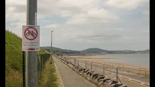 Dangerous Diversion for Cyclists.  National Cycle Route 5.  Old Colwyn.