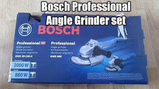 Bosch Professional Angle Grinder set GWS 20-230H 2000w - GWS 880w review