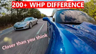 600whp Corvette pulls on a 800whp Corvette? What's his secret?