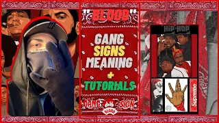 BLOOD GANG SIGNS " BLOODS MEANING + TUTORIAL "