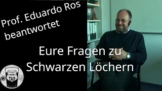 Prof Dr Eduardo Ros beantwortet eure Fragen zu Schwarzen Löchern!