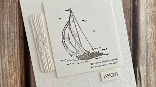 Creating a flat nautical knot for use on cards