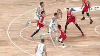 LUKA DONCIC INSANE BEHIND THE BACK DIME IN FIBA WORLDCUP