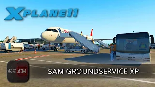 X-Plane 11 - FR - First Look | SAM GroundService XP