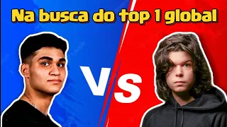 LUCASXGAMER VS PEDRO TM EM BUSCA DO TOP 1 GLOBAL NO CLASH ROYALE.