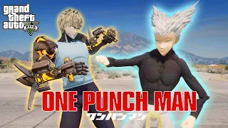 GTA 5 - Genos vs Garou Fight | One Punch Man