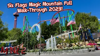 Full Tour of Six Flags Magic Mountain 2023!