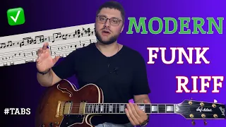 Modern funk riff. Уроки гитары