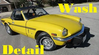 Triumph Spitfire 1500 First Detail Wash!