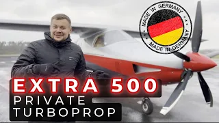 Extra 500 Pressurised Turboprop. My first flight | Take Off, Landing, Cockpit, Exterior