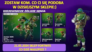 SKLEP FORTNTIE 21.05.2024 ŻÓŁWIE NINJA Marvel FNCS co najlepsze #fortnitesklep #sklepfortnite