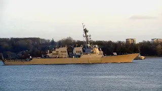 US NAVY destroyer USS Arleigh Burke DDG51 arrived in Kiel under a false name in AI S Secret Mission?