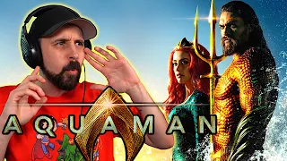 Marvel Fan's DCU Journey! AQUAMAN REACTION - First Time Watching