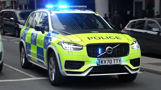 Armed City of London Police Volvo Responding + London Ambulance Service DCA on lights & Sirens!