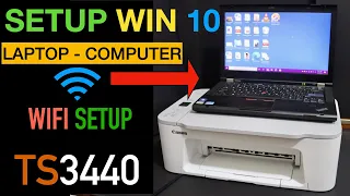 Canon Pixma TS3440 Setup Windows Laptop or computer.