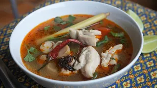 Thai Soup Tom Yam with Chicken - Intense In Taste - Morgane Recipes
