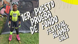 Maria Camila Peña 1er puesto prueba de fondo festival alamos en cali