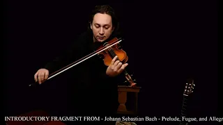 Domenico Catrambone plays Introductory fragment from J. S. Bach - Prèlude, Fugue and Allegro BWV 998