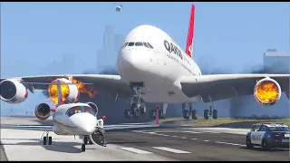 A380 Emergency Landing With Engine Failures [XP11]