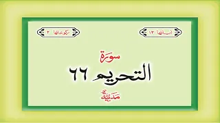 Surah 66 Chapter 66 At Tahrim  HD complete Quran with Urdu Hindi translation