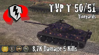 TVP T 50/51  |  8,7K Damage 5 Kills  |  WoT Blitz Replays