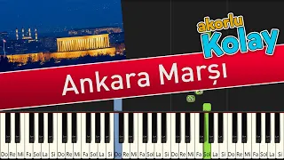 Ankara Marşı - Akorlu Kolay Piyano Nasıl Çalınır