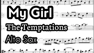 My Girl Alto Sax Sheet Music Backing Track Play Along Partitura