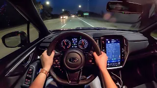 2022 Subaru WRX Premium (6MT) - POV Night Drive (Binaural Audio)