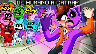 ¡MINECRAFT PERO PASAMOS De HUMANO a CATNAP! 🤣 | LOS SMILING CRITTERS ME CONVIERTEN EN CATNAP!