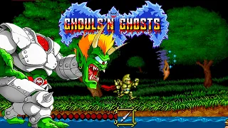 Ghouls'n Ghosts (Arcade) Playthrough/Longplay (No Damage)