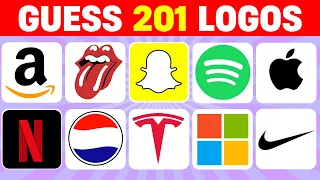 Guess The Logo in 3 Seconds ✅ 201 Famous Logos | Logo Quiz 2024